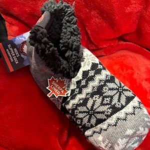 Canada Weather Gear Men's Slipper Socks S/M